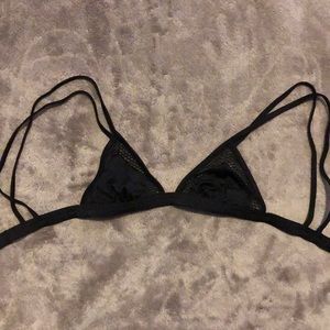 Victoria’s Secret Black Triangle bikini top, size XS